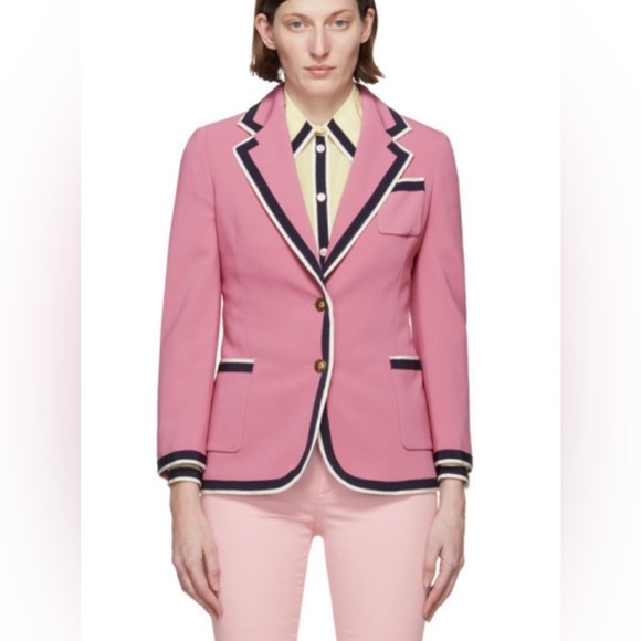 Gucci pink cady blazer women M - Picture 2 of 12